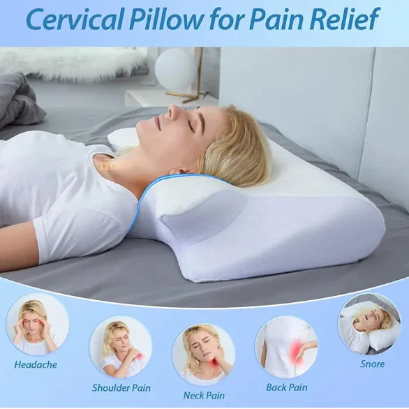 Clara™ Ultra Deluxe Cervical Memory Neck Pillow