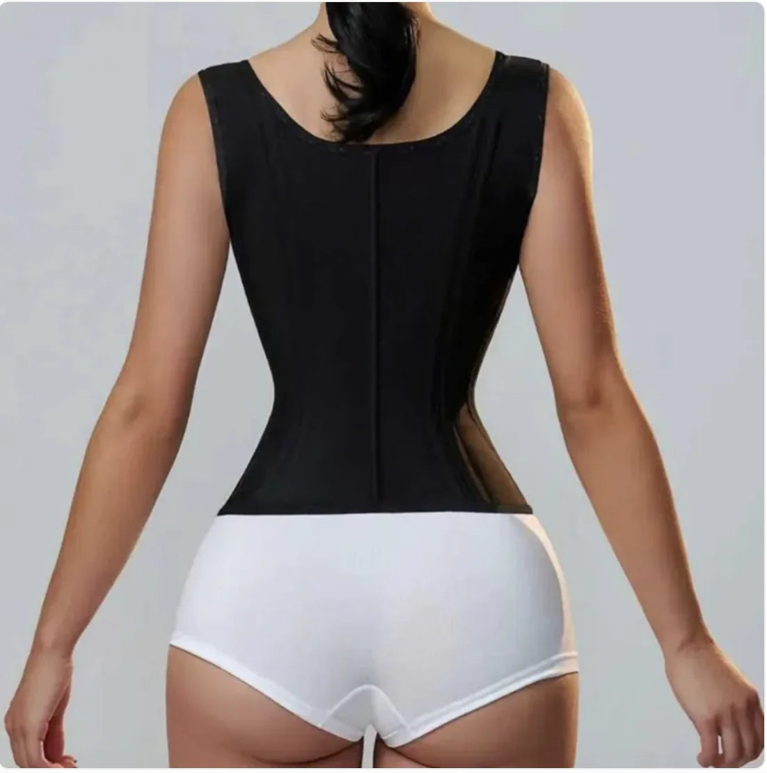 Clara™ Retro Shapewear Top with Zipper