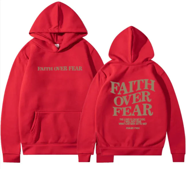 Clara™ Faith Over Fear  Luxury Hoodie
