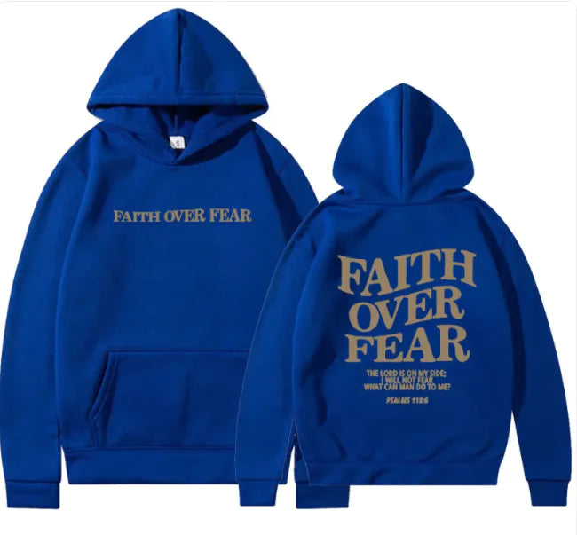 Clara™ Faith Over Fear  Luxury Hoodie