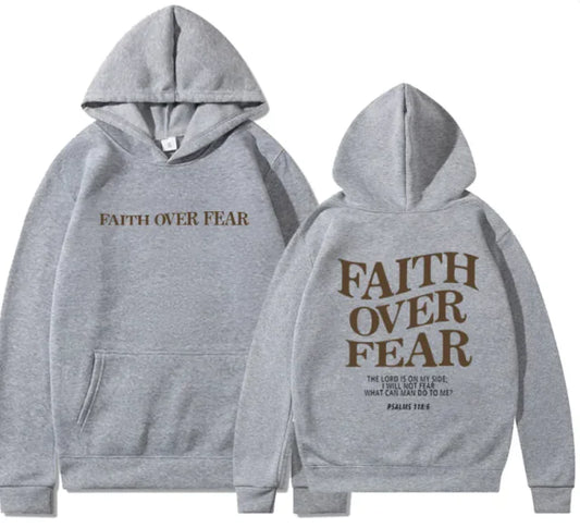 Clara™ Faith Over Fear  Luxury Hoodie