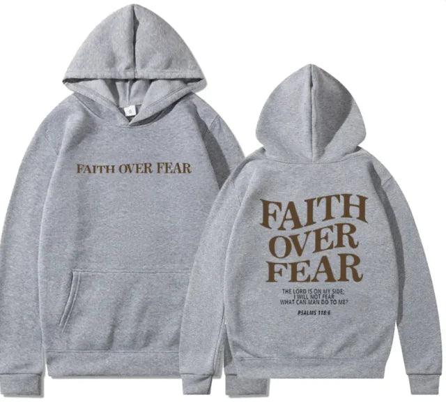 Clara™ Faith Over Fear  Luxury Hoodie