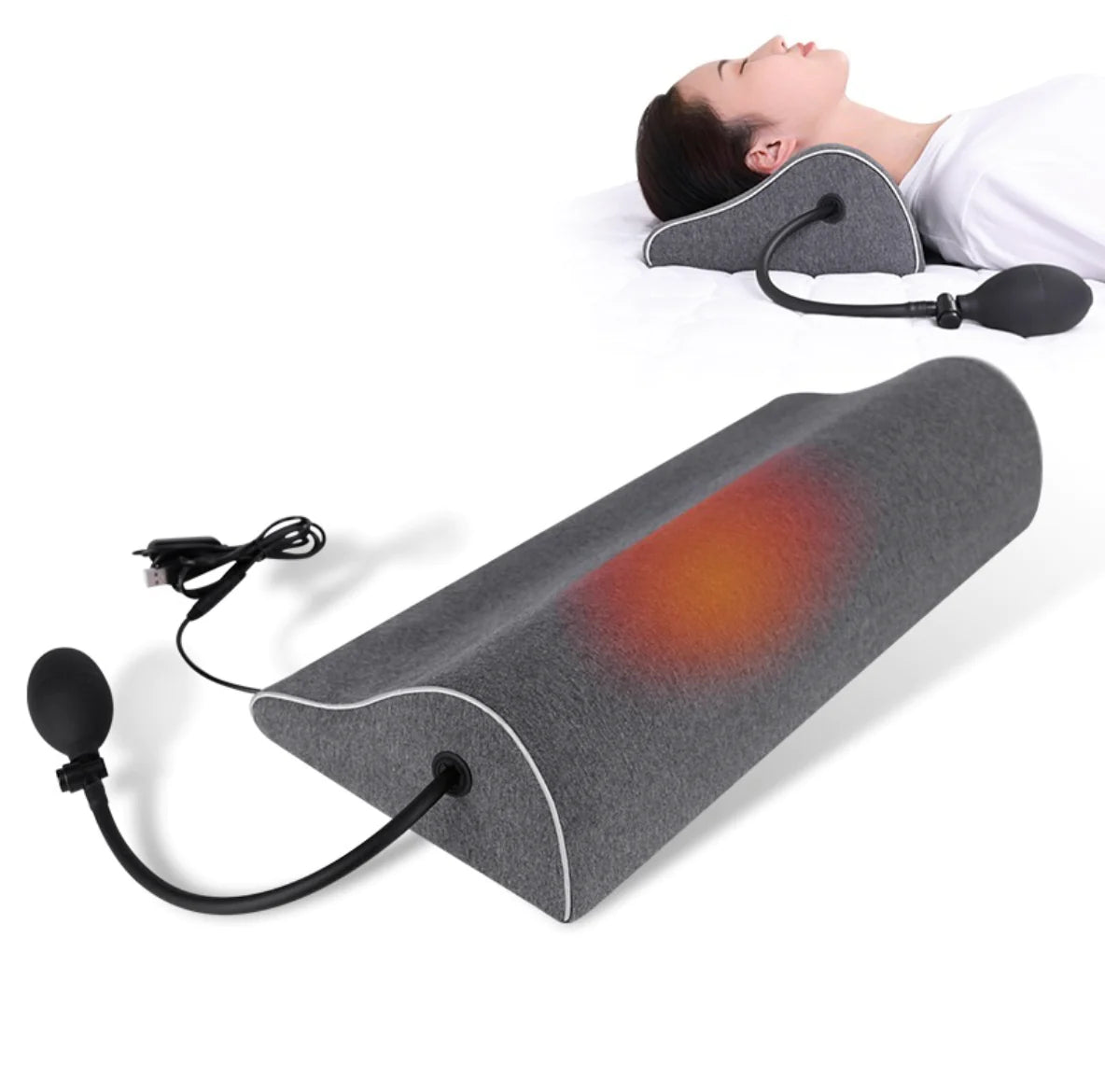 Clara™ Ultimate Deluxe Heated Cervical/Neck Traction Pillow